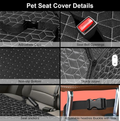 PawRomer Hard Bottom Dog Car Seat Cover - Waterproof Back Seat Extender for Dogs