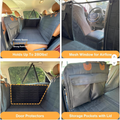 PawRomer Quilted Hard Bottom Dog Car Hammock | Backseat Extender