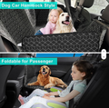 PawRomer Hard Bottom Dog Car Seat Cover - Waterproof Back Seat Extender for Dogs