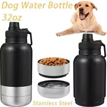 3-in-1 Insulated Dog Water Bottle