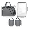 Modoker Pet Gear Travel Set - Grey Canvas Tote in Use with Pet