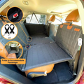 PawRomer Quilted Hard Bottom Dog Car Hammock | Backseat Extender
