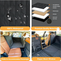PawRomer Quilted Hard Bottom Dog Car Hammock | Backseat Extender